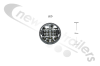 F113225-01 Fruehauf Rear Round White LED Light/Lamp