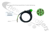 68-2407-017 Aspoeck Tail Lamp LOOM- ASS1 Green Connector With 3 Metre 7 Core Cable  For Right Hand Lamps