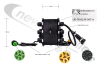76-6124-047 Aspoeck Junction Box With 14 Ports Box, 15 Female ASS1 Connector. 2x7 Rear Lamp Cables