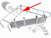 SF930890-28-M HAND & LADDER Fruehauf Catwalk HAND RAIL & LADDER Nearside Left for 2.0m Front Body Height Tippers