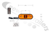 31-2004-017 Aspoeck Unipoint Side Amber Marker Lamp With 0.5m P&R Connection Cable