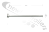 WNGM371/660AT Mud Guard Bracket Wing Support Stay 660mm x 34mm Straight