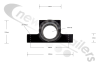 FJU5038-01 Fruehauf 65mm Tipping Hinge Trunnion or Mounting Block Assembly