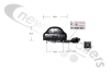 36-3007-057 Aspoeck Number Plate Light With 1 meter Wire Plug ASS1