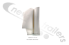 62" CIRC x 65" LONG WHITE Grain Sock White Fabric for Fruehauf PPG