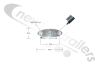 893/61/05 Rubbolite Front Marker Lamp LED M893 FEOM (White) 0.5m Lead