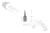 AALL1119 Cover Sheet Rope Hook Alloy Straight With Two Bolt Holes