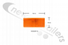 15-5432-017 Aspoeck Reflector - Amber 90x40mm