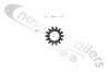 EJU1076  Fruehauf PPG Grain Hatch Pinion or Cog (For Rack & Pinion)