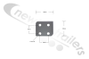 EJX5456 Fruehauf Tailboard Hinge Inner Plate  - Inner Plate (Right Hand Side)