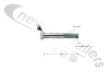 EJY 2056 Fruehauf Tipping Bar End Collar Pinch Bolt M16 x 100mm With Split Pin Hole