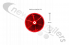 15-5421-007 Aspoeck Reflector - Round Red 80mm Screwable
