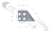 EJX5458 Fruehauf Door Hinge Outer Triangle Profile
