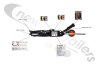 UK-SWITCH-040-A + UK-31-6704-067 Body Tipped Sensor Kit Complete With Sensor, Wiring & Warning Lamp