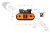 31-2067-107  Aspoeck Unipoint Side Amber Marker Lamp With Fixation 90° Back & 1.5m ASS3 Connection