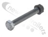 3.341.1048.19 SAF Axle Pivot Eye Bush Screw and Nut M30x200mm