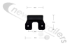 15-5319-307 Aspoeck Unipoint Side  Sloping 45° Back And Front Bracket