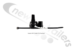 13-5626-284 Aspoeck Wiring Plug ASS1 2 Pin  Female Black