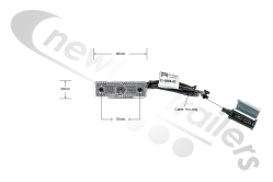 31-5004-027 Front Sidepoint White Bulb Version 1m Lead & P&R Fitting