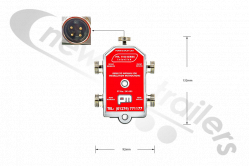 341455 PM on Board Vishay 5 Way Junction Box (Red) Analogue PM 1100 interlink