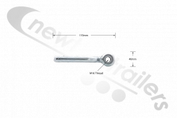 ARMP219/H Cattle Clamp Handle Fine Thread UK M16