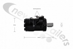 1810717 Dawbarn Hydroclear MOTOR 80cc FOR STRAP system
