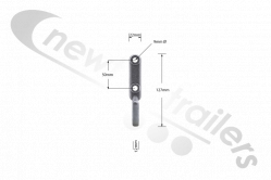 AALL1117 Cover Sheet Rope Hook Alloy Curved