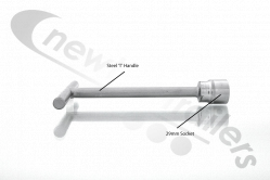 HANDLE29 Grain Hatch Handle & Socket 29mm