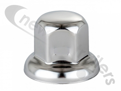 Cvaa9105 Wheel Nut Cover - Chrome Plastic Nut Cover - Universal