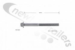 N000000002040 DCA Mercedes Air Spring Bag TE5 Mounting Torque Bolt M12 x 150mm