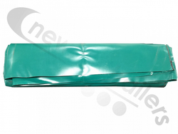 62" CIRC x 65" LONG GREEN GREEN Grain Sock FABRIC for Crane, Fruehauf, PPG.