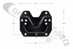2.237.0080.01 SAF Air Bag Spring Support Bracket 100mm High