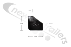 ASGK1188TBPGC Side Guard Corner Profile Cap - Offside Top / Nearside Bottom