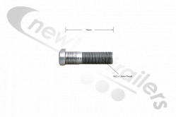 A 000 401 2471 DCA Mercedes Wheel Stud (Wheel Mounting Bolt)- M22x1.5x76 mm