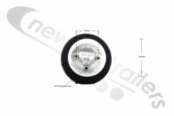 JAE2010701601 DCA Mercedes Air Spring Bag for Twin Lift Axle