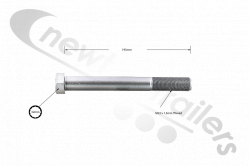 A9469900000  DCA Mercedes Axle Pivot Bolt (Screw) M22x1,5x195mm