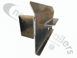 F114206-04 + F801140-01 Fruehauf Offside Right Hand Aluminium Light Bracket - 399mm