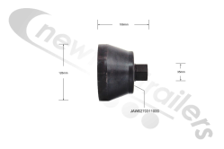 JAW 02 703 110 00 JOST/DCA Mercedes TE5 Tool Socket For Hub Nut 80mm
