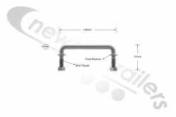 ATIP208/S Tailboard Locking Bar Steel Staple For Tipping Trailers