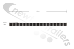ESQ4471-2 Grain Hatch Rack & Pinion Cog Rail 410mm