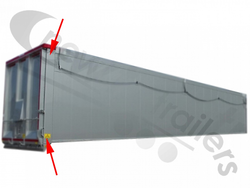 F115113-01 Fruehauf Planker Body - Rear Corner Post / Pillar