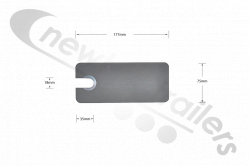 F117044-01 Cattle Clamp Counter Sunk Drop In Plate Bottom