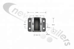 F117300-01 Fruehauf Ram Top Mounting Bracket