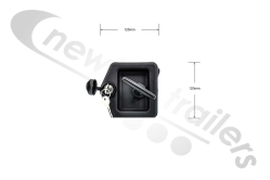 9945  DAKEN/ Fruehauf & STAS Tool Box Replacement Handle and Lock