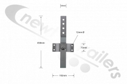 SSHD Newton Trailers Heavy Duty Cranked Pendulum Sheet Stop Complete Kit