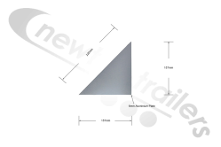 N1000786 Rear Tailboard Support Profile Fruehauf tipping trailer Part