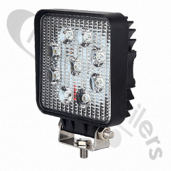 0-420-46 Durite 9 LED Work/REV Lamp Square 300mm Cable - 3W