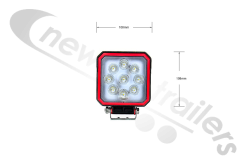 0-421-20 Durite 9 x 3w ADR Approved LED Work Lamp/Light 12/24v