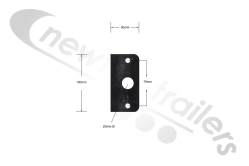 NT1009226 Side marker mounting bracket - Light Bracket Pre 2019