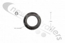 1.011.0088.00 SAF Hub Nut M72x1.5 Right Hand